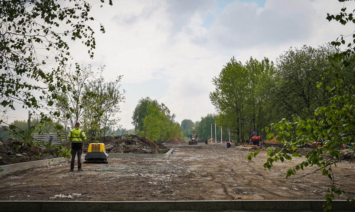 Postępy prac przy modernizacji katowickiej Doliny Pięciu Stawów