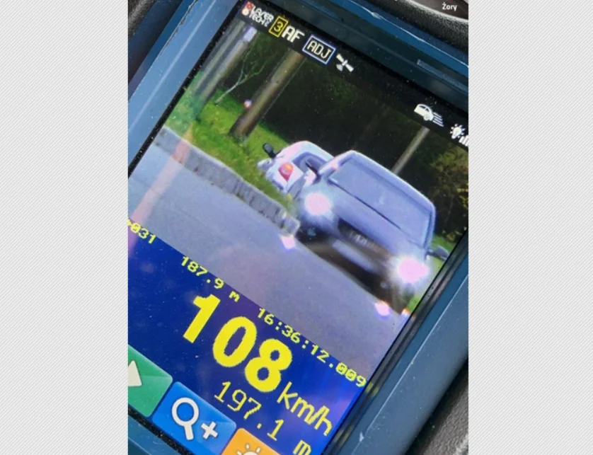 Żory: Przekroczył prędkość o 58 km/h. Mężczyzna otrzymał 13 punktów karnych!