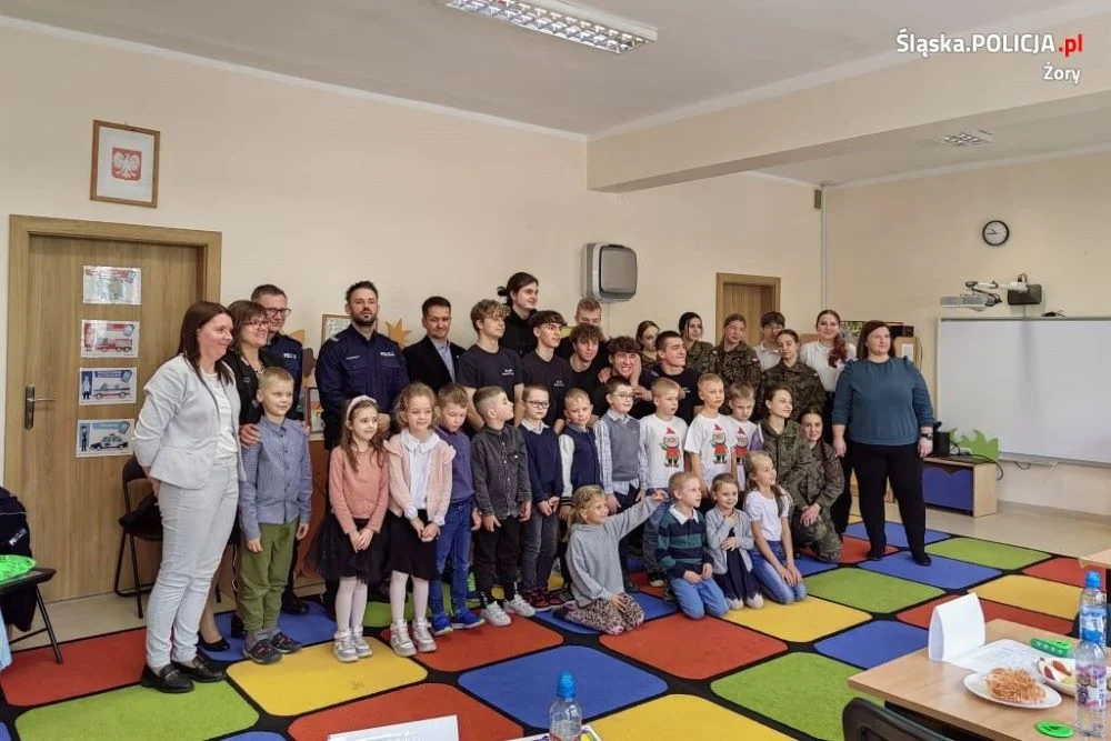 Żorscy policjanci na turnieju "Zdrowy i Bezpieczny Przedszkolak"