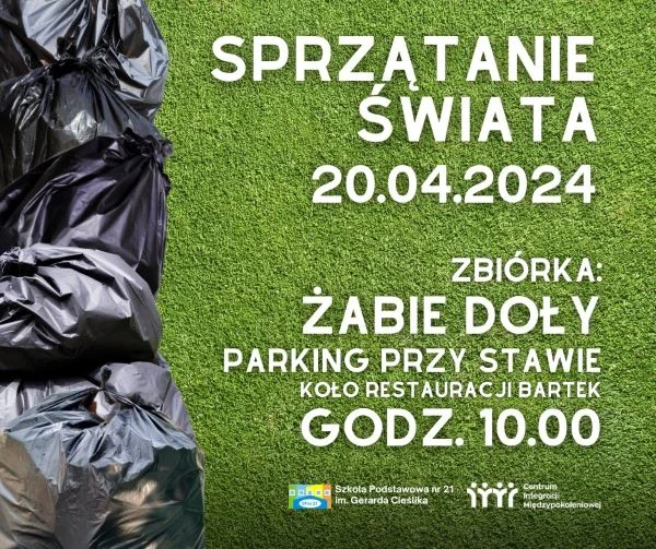 Na terenie Żabich Dołów znowu będzie czysto! Przed nami akcja sprzątania świata
