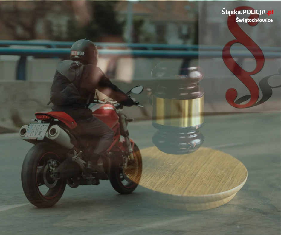 Kierowca motocykla kierował mimo zabranych uprawnień. Grożą mu 2 lata więzienia!
