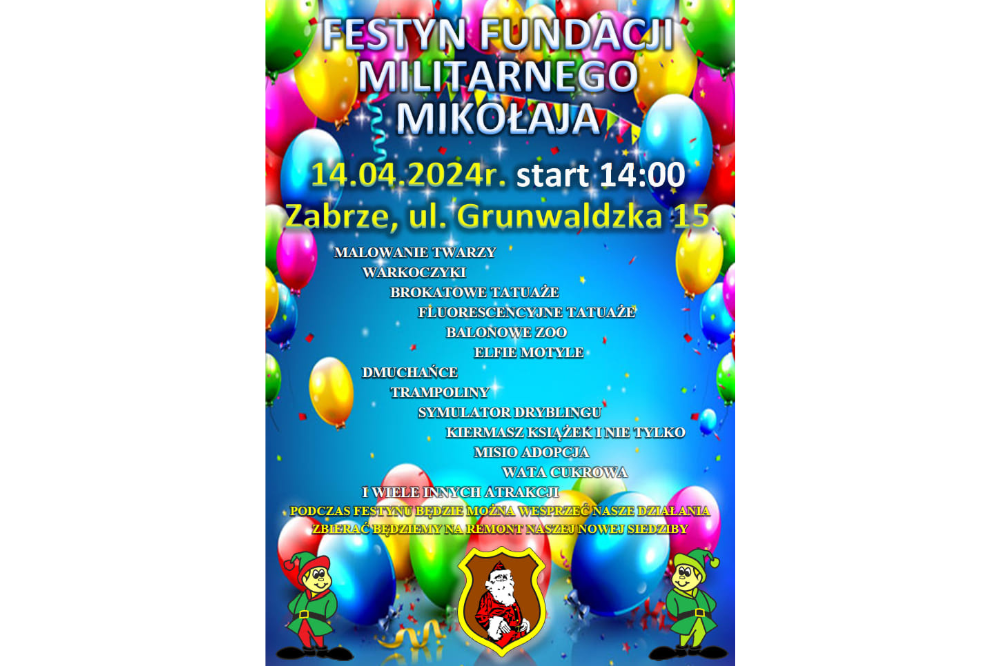 Festyn Fundacji Militarnego Mikołaja już w najbliższą niedzielę!