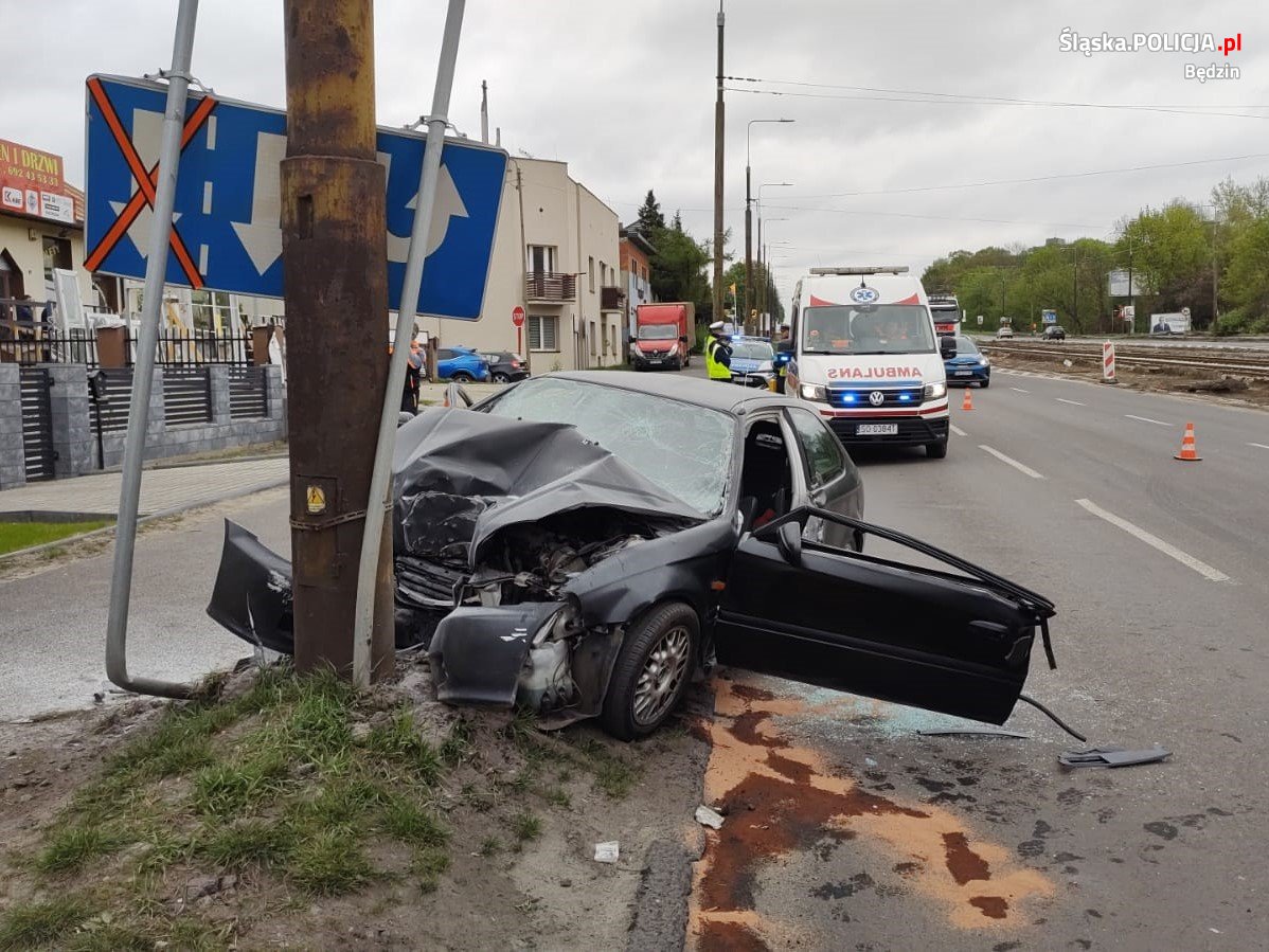 Tragedia w Będzinie. W wypadku zginął 36-letni kierowca!