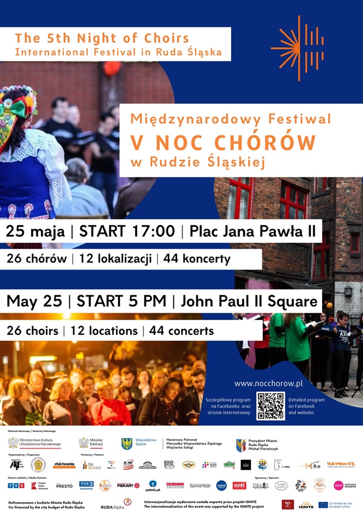 Międzynarodowy Festiwal V Noc Chórów 2024 już wkrótce