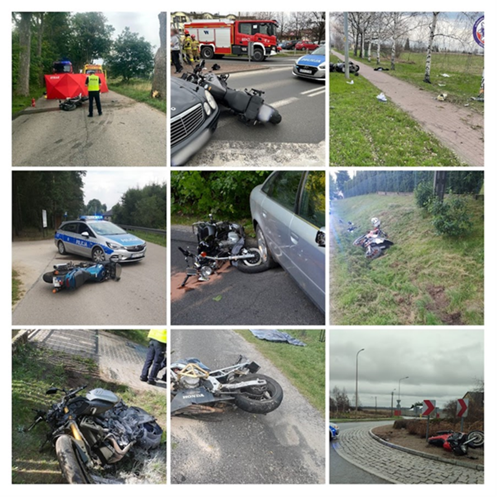 Niebezpieczeństwo podczas jazdy motocyklowej. Od początku roku zginęło 53 kierowców!