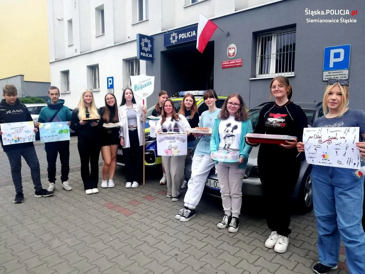 Siemianowiccy policjanci brali udział w europejskim Dniu Sąsiada