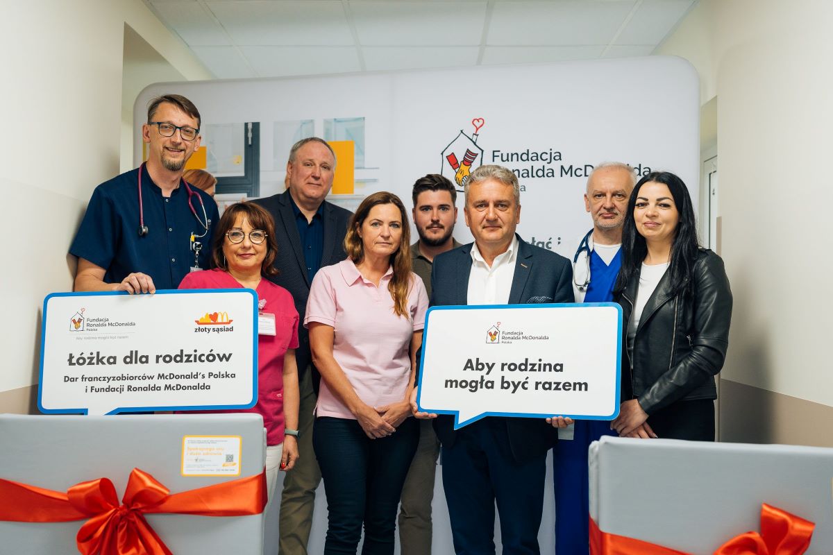 Łóżka dla rodziców małych pacjentów szpitala w Tychach