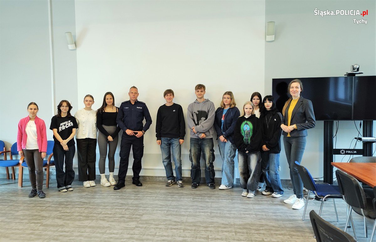 Uczniowie mieli okazję przez 2 dni uczestniczyć w zajęciach na tyskiej komendzie