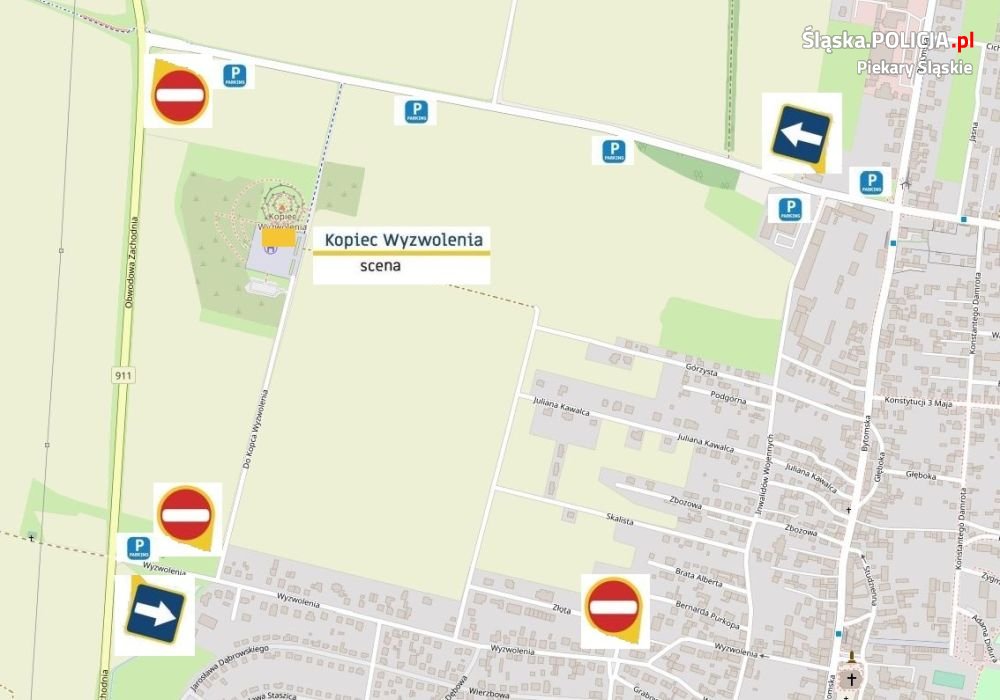 Zmiany w organizacji ruchu drogowego w pobliżu Kopca Wyzwolenia