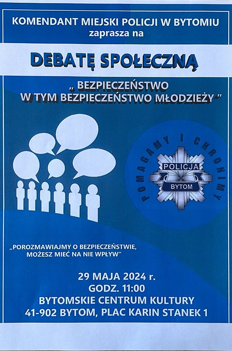 29 maja odbędzie się debata o bezpieczeństwie