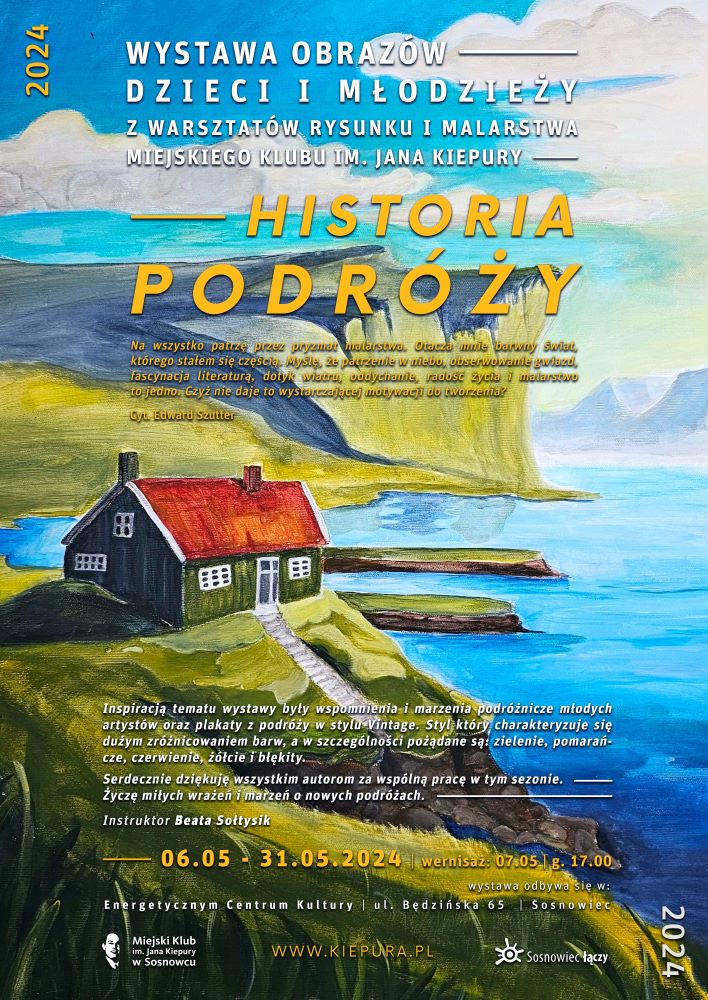6 maja rusza wystawa obrazów dzieci i młodzieży z warsztatów rysunku i malarstwa!