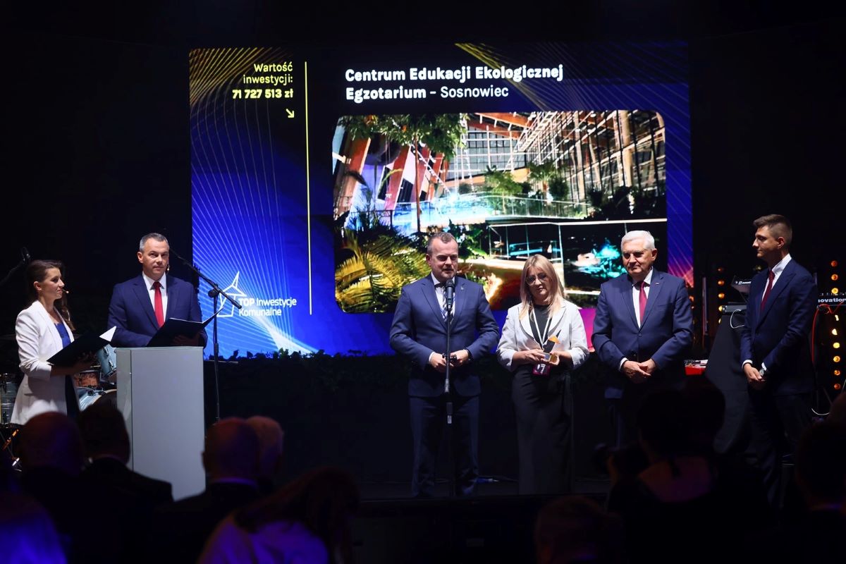 Dwie nagrody dla sosnowieckiego Egzotarium na Gali Top Inwestycje Komunalne 2024