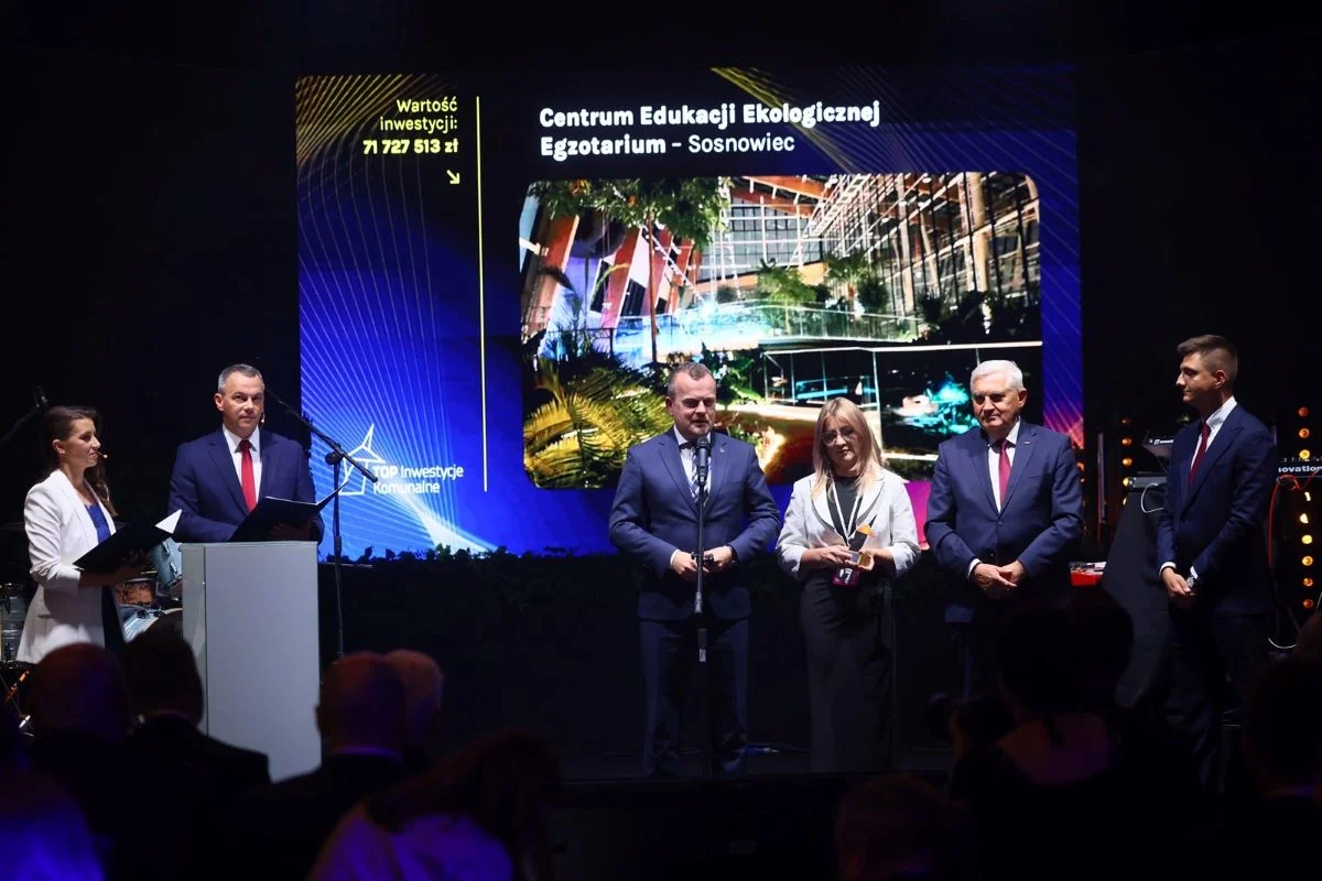 Dwie nagrody dla sosnowieckiego Egzotarium na Gali Top Inwestycje Komunalne 2024