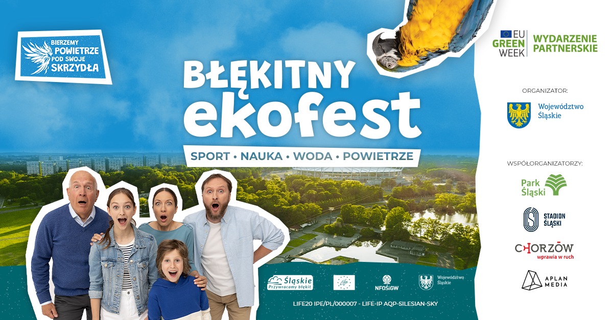 Piknik Błękitny ekoFest 8 czerwca w Parku Śląskim