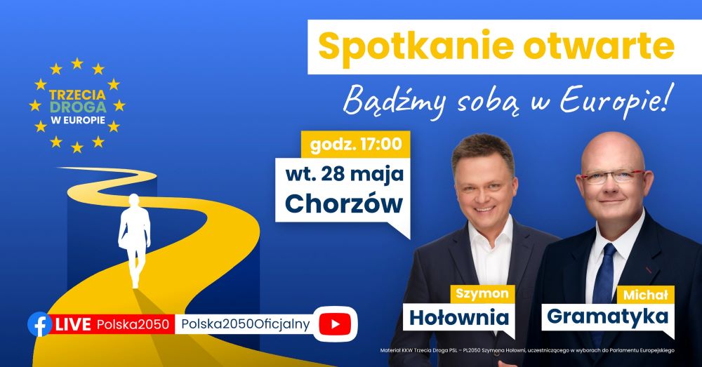 Marszałek Sejmu Szymon Hołownia odwiedzi Chorzów!