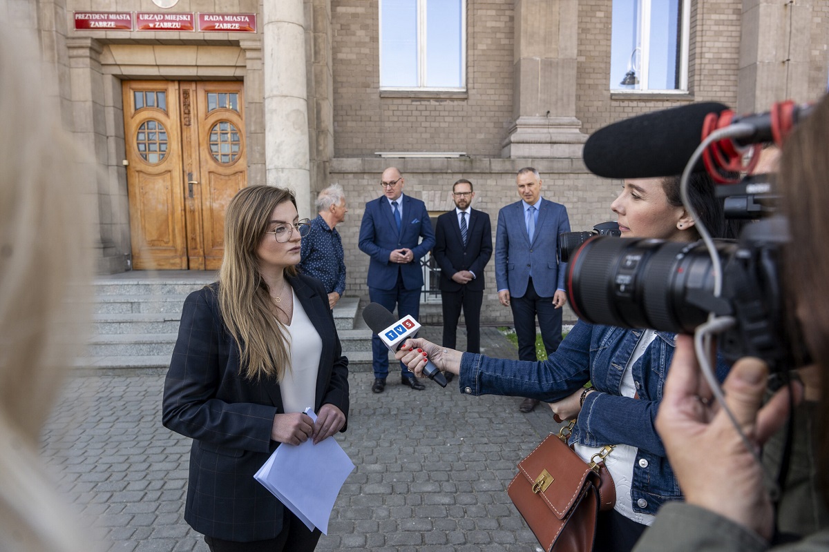 Podwyżka cen wody, nowe kierownictwo. Za nami briefing prasowy nowej Prezydentki Zabrza