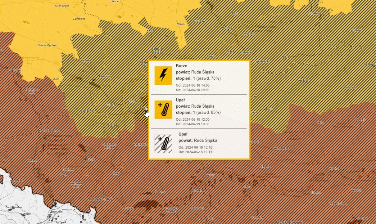 IMGW ostrzega przed burzami!