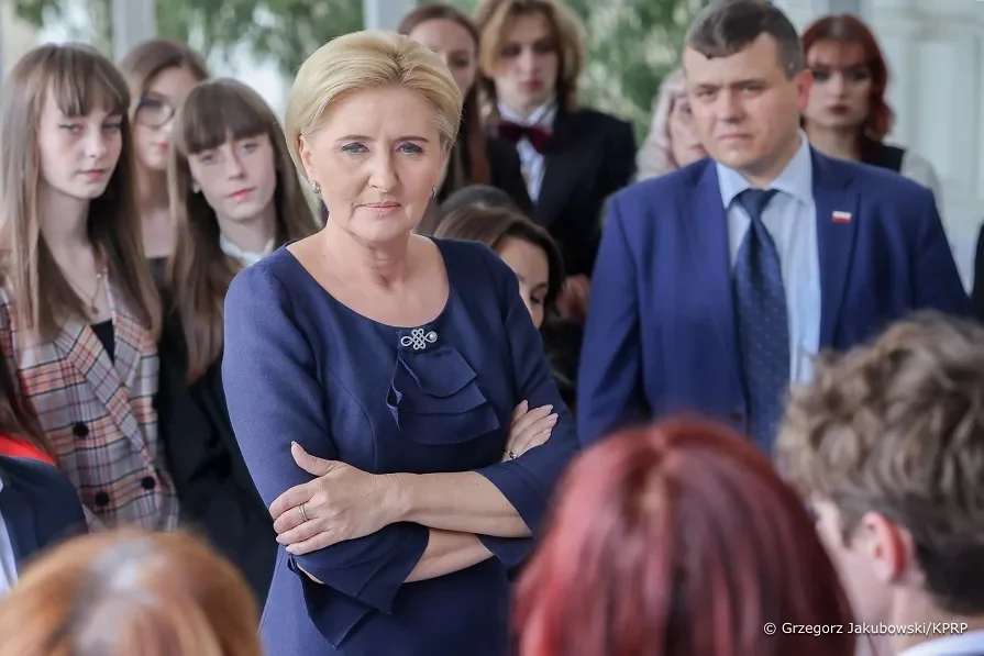 Laureaci konkursu „W kręgu poezji i prozy lagrowej...” w Pałacu Prezydenckim