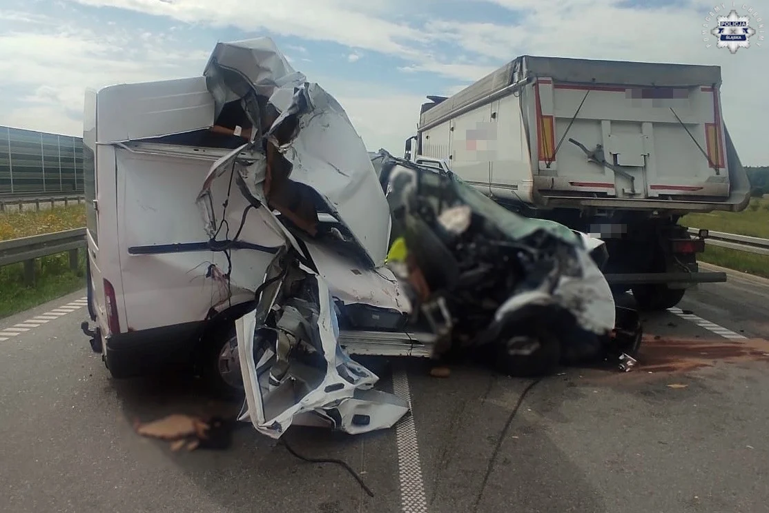 Śmiertelny wypadek na autostradzie A1. Droga w kierunku Gliwic jest zablokowana