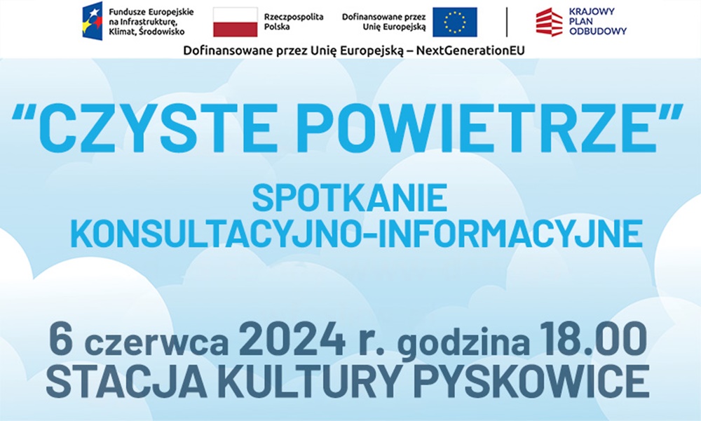 Stacja Kultury zaprasza na spotkanie dotyczące programu „Czyste Powietrze"
