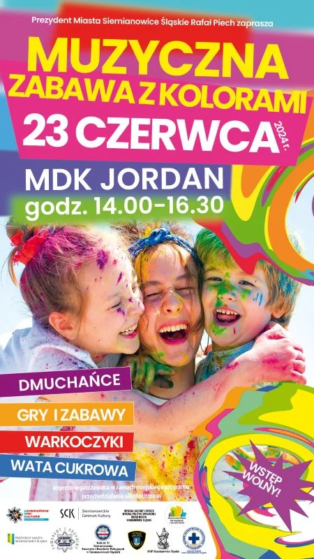 Zabawa z kolorami na rozpoczęcie wakacji w MDK Jordan!