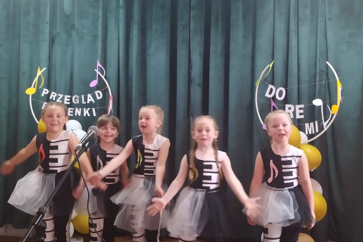 Przedszkolaki zaprezentowały się na konkursie piosenki przedszkolnej!