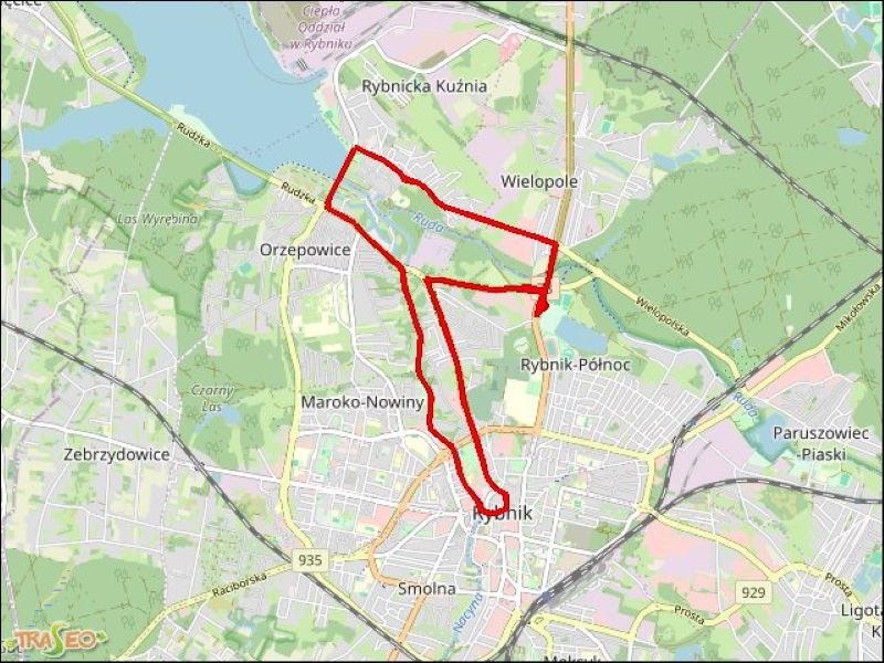 Zamknięte ulice w Rybniku - nocny Półmaraton Księżycowy 22 czerwca