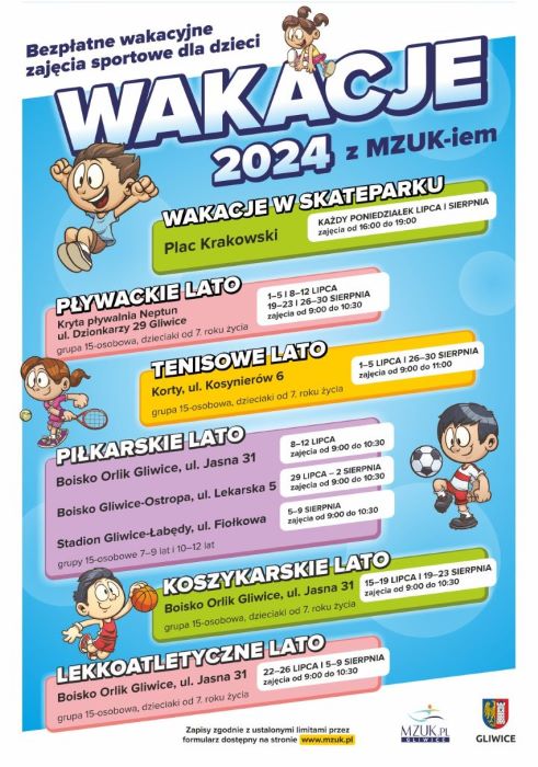 Wakacje 2024 w Gliwicach. Sprawdźcie, jakie atrakcje przygotowały miejskie instytucje!