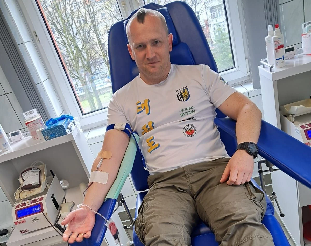 Bytomscy policjanci oddali krew z okazji Światowego Dnia Krwiodawstwa