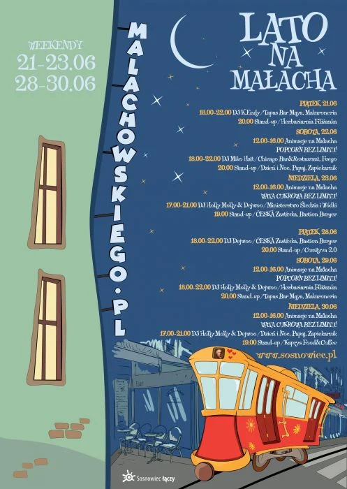 W dwa ostatnie weekendy czerwca czeka nas moc atrakcji na ul. Małachowskiego!