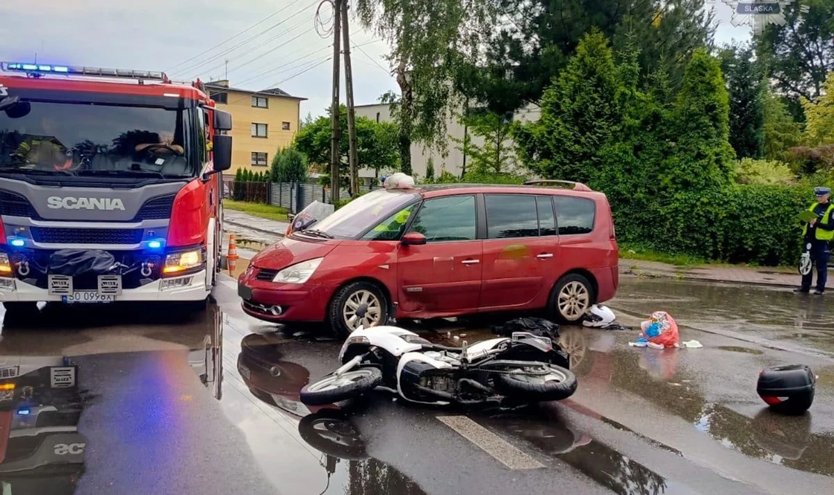 Tragiczny wypadek w Sosnowcu. Nie żyje 61-letni motocyklista