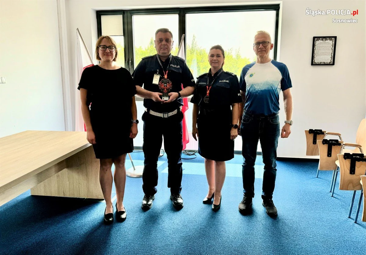 Policjanci z Sosnowca zabezpieczali "Harpagańską Dychę"