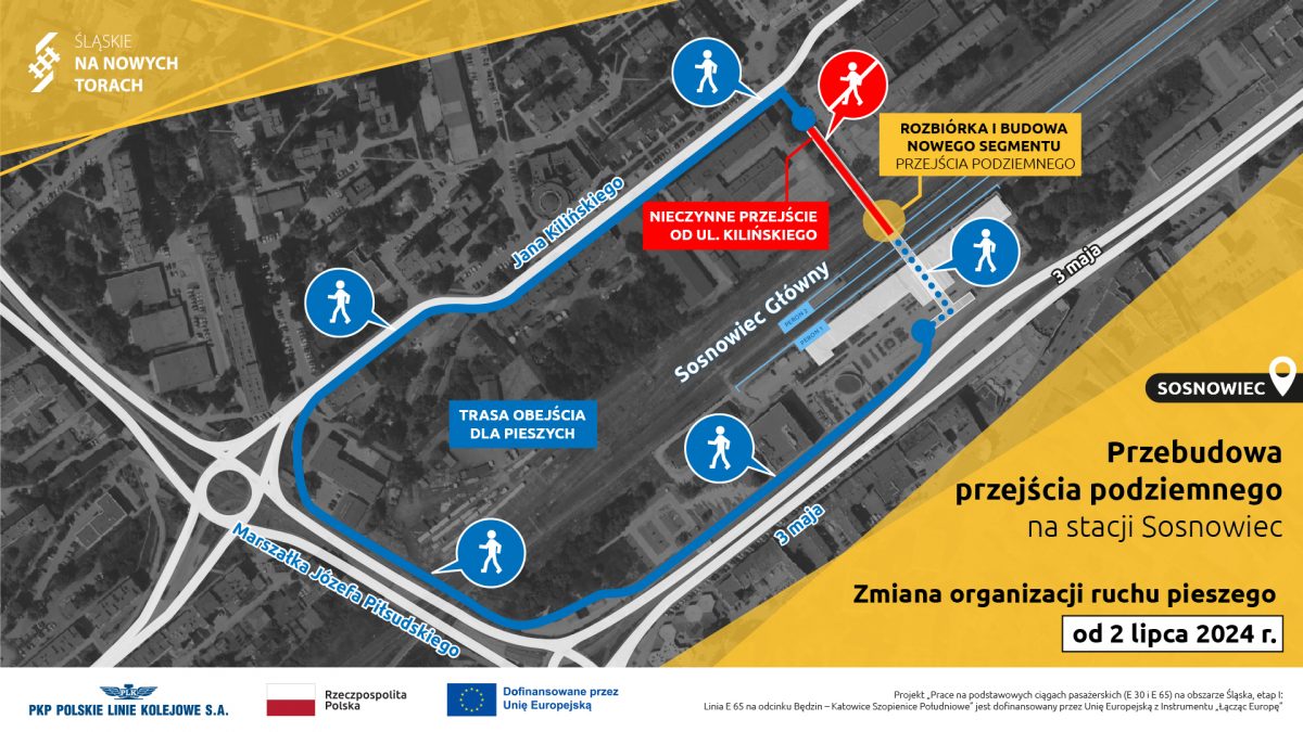 Przejście pod dworcem zostanie zamknięte na 3 miesiące