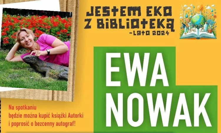 Spotkanie z autorką książek to kolejna atrakcja w ramach akcji Jestem Eko z Biblioteką!