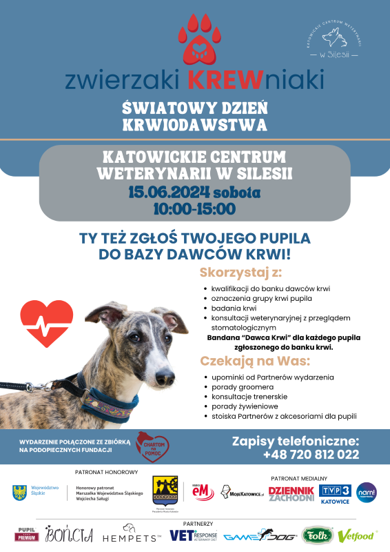 Zwierzaki KREWniaki: Ratuj życie swojego pupila i innych!