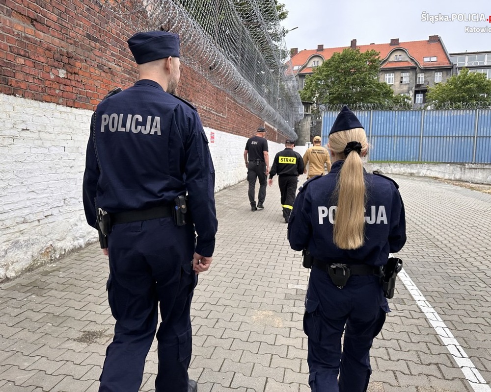 Ćwiczenia służb mundurowych w Areszcie Śledczym w Katowicach 45