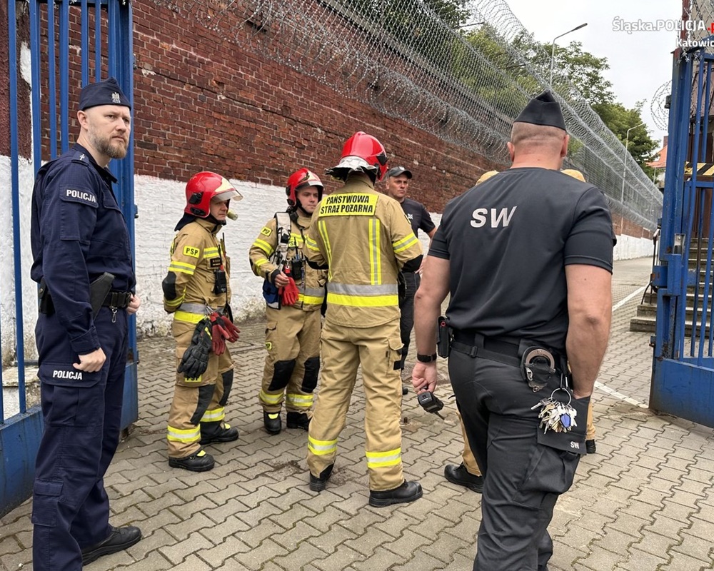 Ćwiczenia służb mundurowych w Areszcie Śledczym w Katowicach 47