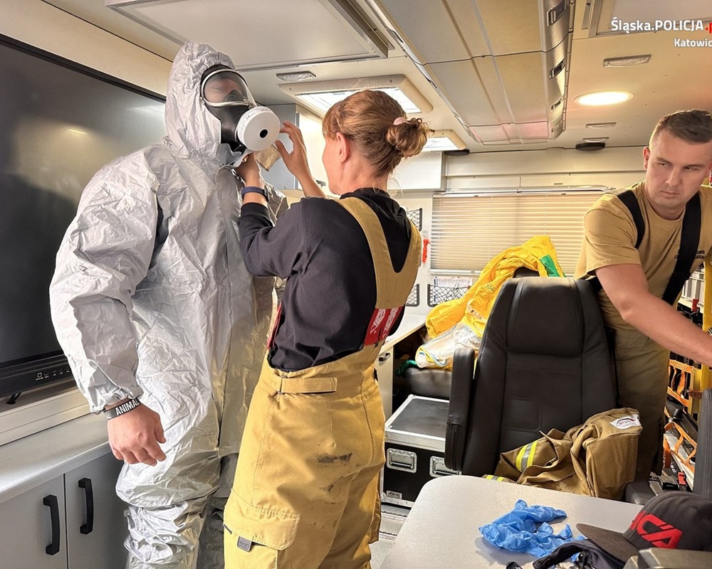 Ćwiczenia służb mundurowych w Areszcie Śledczym w Katowicach 52