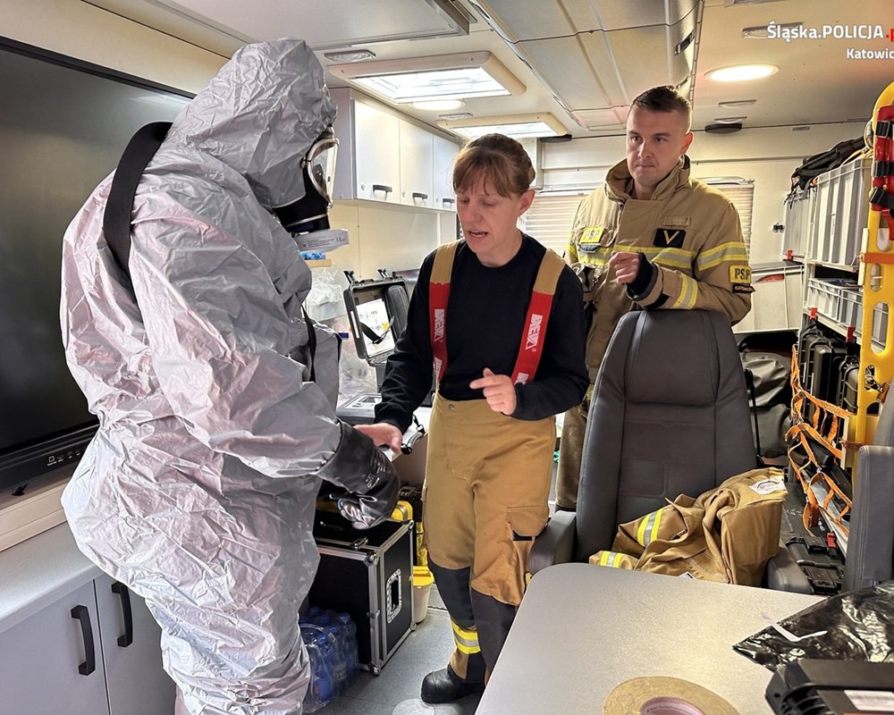 Ćwiczenia służb mundurowych w Areszcie Śledczym w Katowicach 54