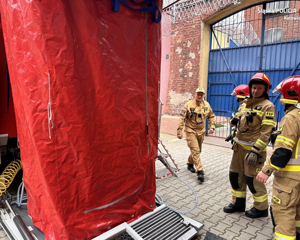 Ćwiczenia służb mundurowych w Areszcie Śledczym w Katowicach 58