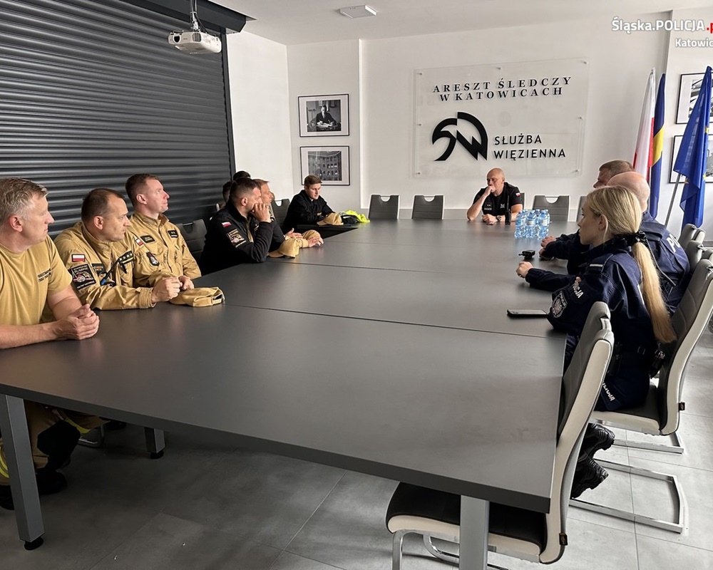 Ćwiczenia służb mundurowych w Areszcie Śledczym w Katowicach 70