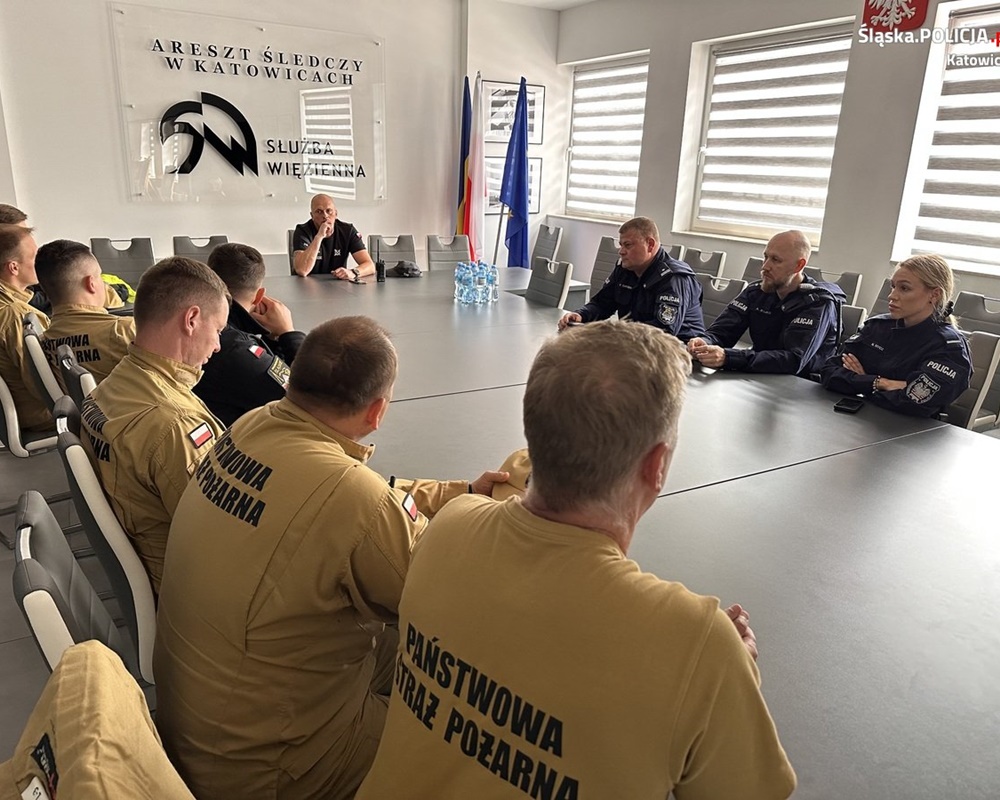 Ćwiczenia służb mundurowych w Areszcie Śledczym w Katowicach 71