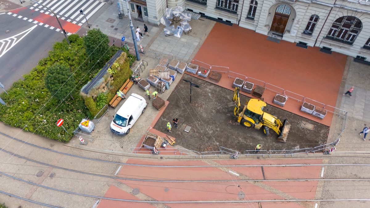 Zielona oaza na katowickim rynku