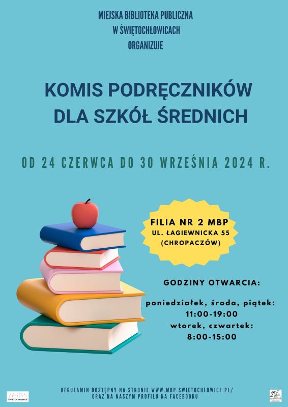 Komis Podręczników w Świętochłowicach: Kupuj i sprzedawaj książki w MBP!