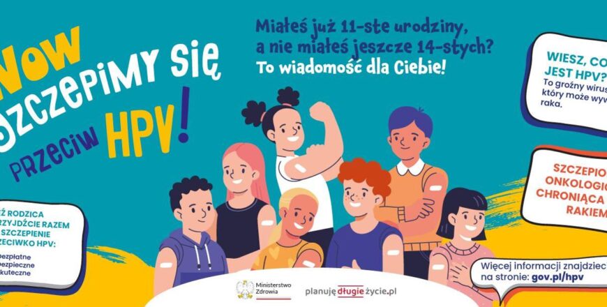 Program bezpłatnych szczepień przeciw HPV dla dzieci w wieku 12 i 13 lat
