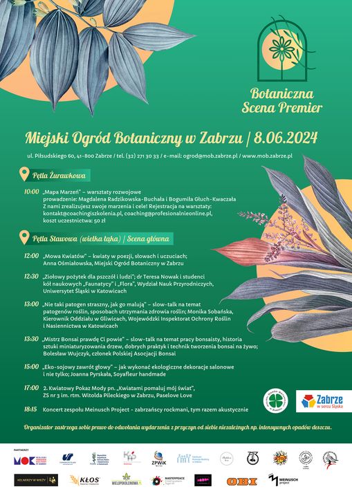 Już jutro 2. Botaniczna Scena Premier w MOB Zabrze. Na uczestników czeka moc atrakcji!