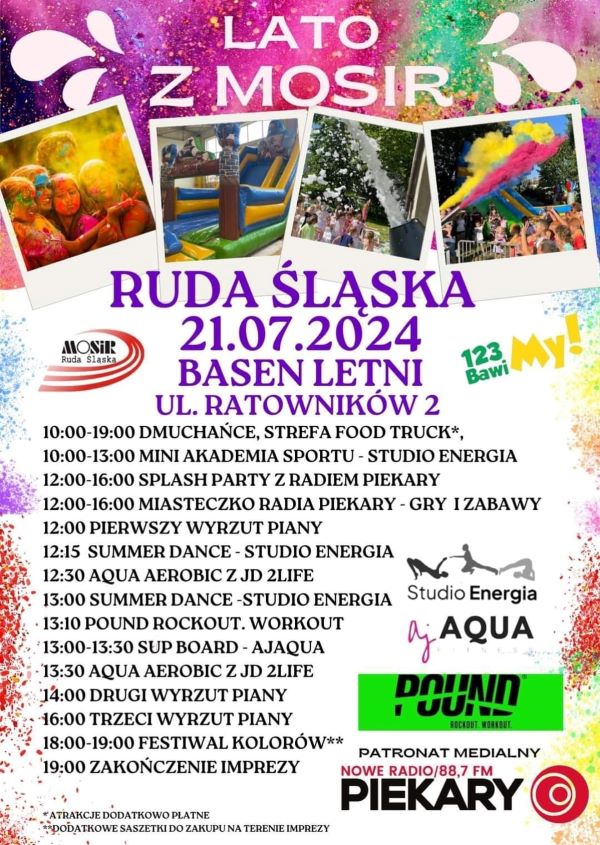 „Lato z MOSiR-em i Radiem Piekary” na basenie letnim już w najbliższą niedzielę!