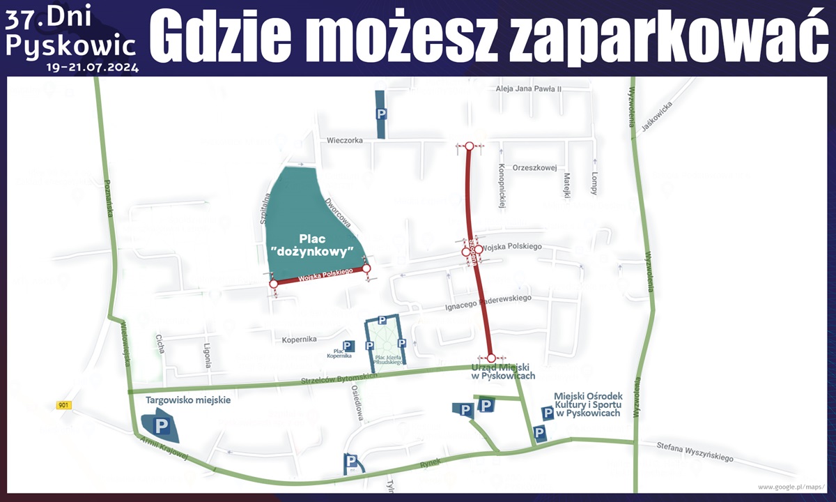 Dni Pyskowic – parkingi czekają poza centrum