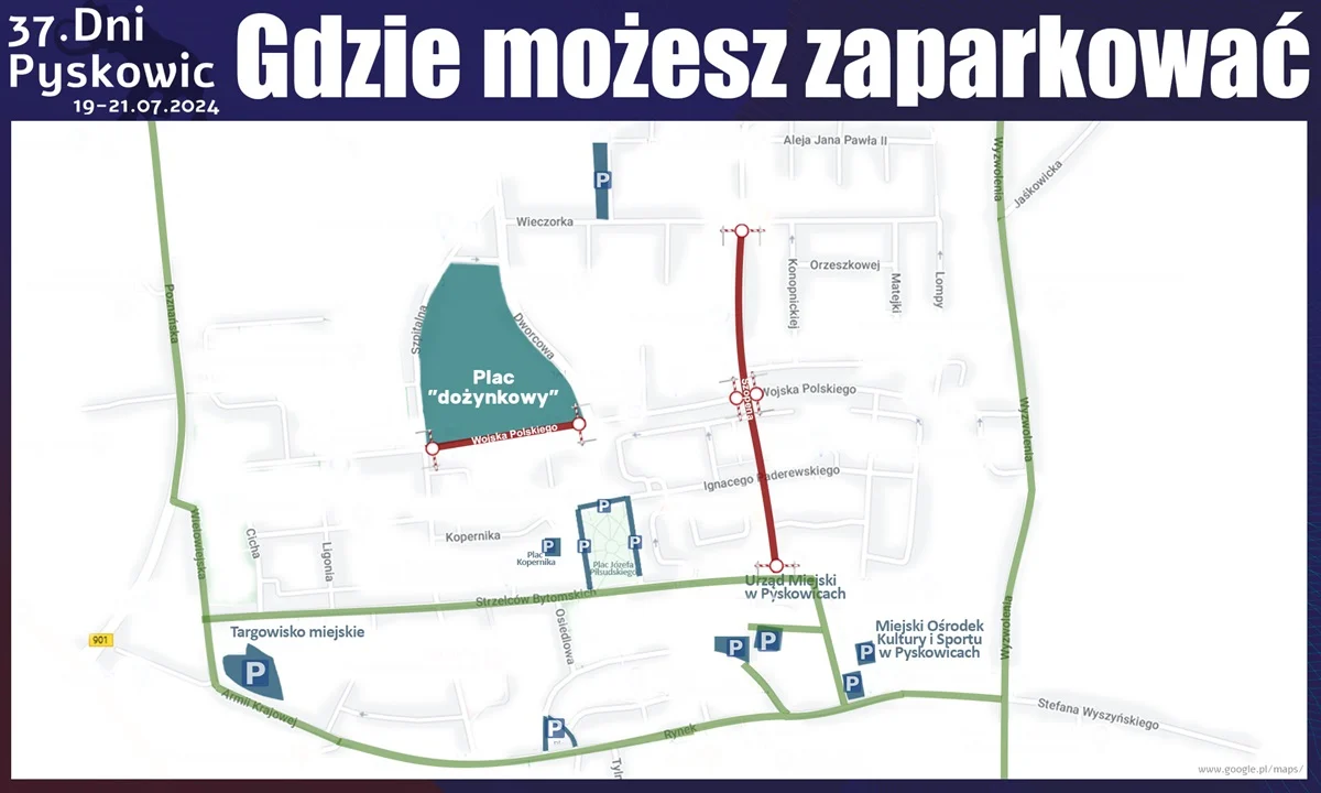 Dni Pyskowic – parkingi czekają poza centrum