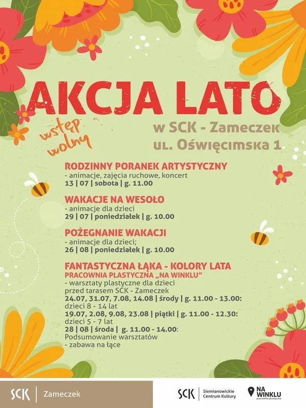Spędź lato z Siemianowickim Centrum Kultury!